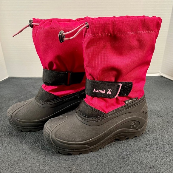 Kamik Kids' Pink and Black Winter Boots - Picture 2 of 7